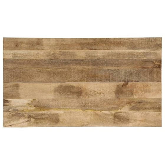 Τραπεζαρία Vidaxl από Μασίφ Ξύλο Μάνγκο 140x80x76 cm - Μαύρο/Φυσικό Χρώμα image 5