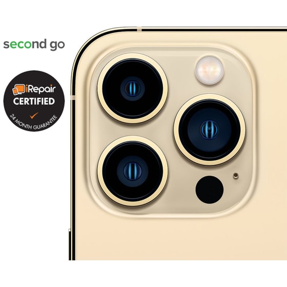 Μεταχειρισμένο Apple iPhone 13 Pro Max 128GB Gold second go Certified by iRepair image 4