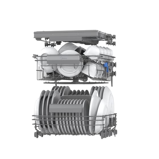 MIDEA MDWEF1034DSS-WC για 10 Σερβίτσια Inox Πλυντήριο Πιάτων image 9