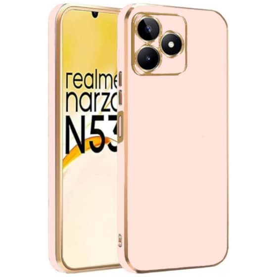 Bodycell Gold Plated - Θήκη Σιλικόνης Realme C53 / Narzo N53 - Pink (5206015073977) image 0
