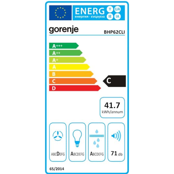 Απορροφητήρας Συρόμενος GORENJE BHP62CLI 60 cm Μπεζ image 5