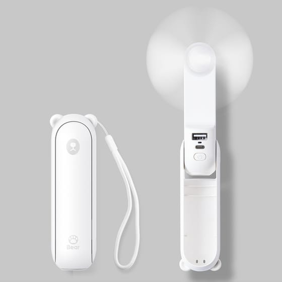 Ανεμιστήρας Χειρός JisuLife Life8 Plus 1.2W - White image 1