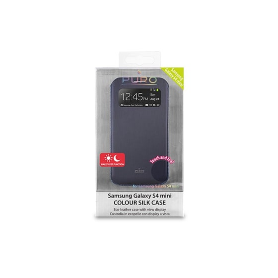 Θήκη Samsung Galaxy S4 Mini - Puro View Colour Silk Case Μπλε image 1