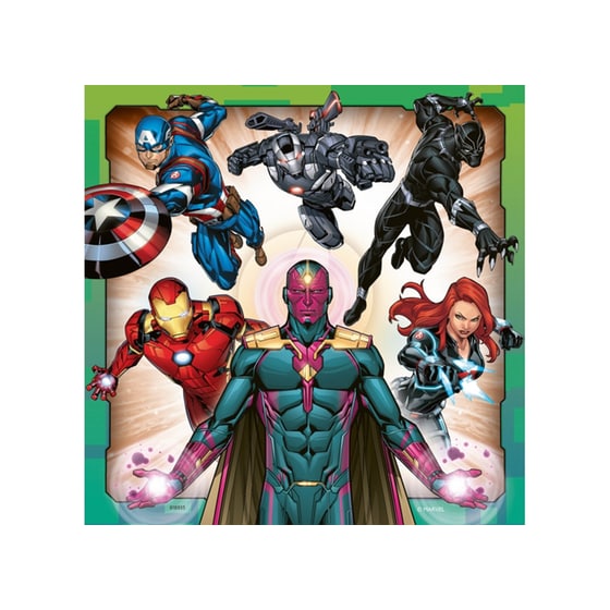 Ravensburger Marvel Avengers Assemble, 3x 49pc Jigsaw Puzzles image 1