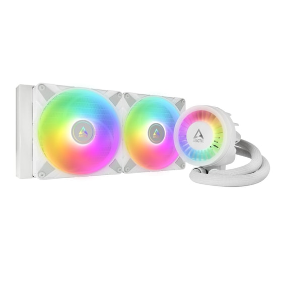 Arctic Liquid Freezer Iii 280mm A-rgb White Aio Cpu Water Cooler 2x P14 Pwm Pst A-rgb Fan image 0