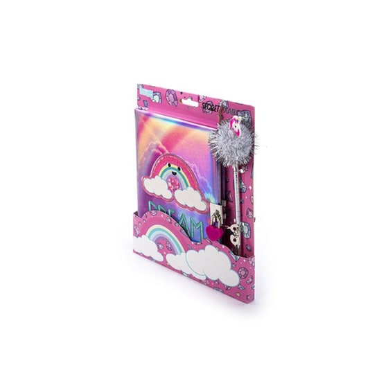 Σημειωματάριο TCD Made For Kids με Λουκέτo & Στυλό Pom Pom Dream image 4