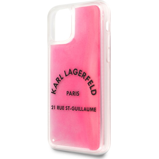 Θήκη Apple iPhone 11 Pro - Karl Lagerfeld St. Guillaume Logo Collection Glow In The Dark Sand Case - Grey/Pink image 3