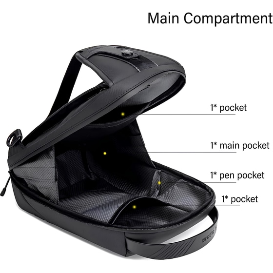 Τσαντάκι Ώμου Crossbody Arctic Hunter XB00121-BK - 5.5lt - Μαύρο image 5