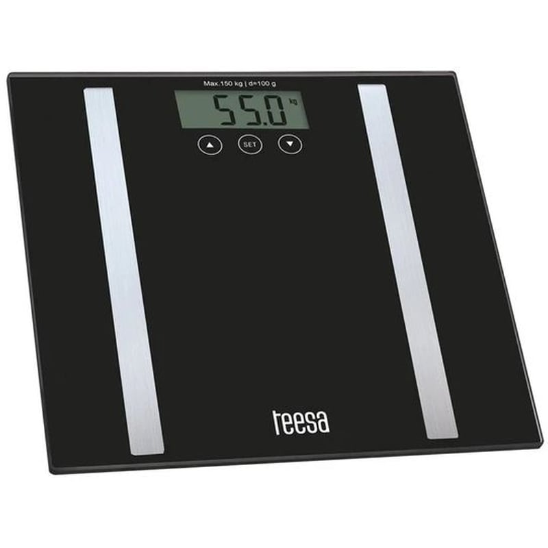 TEESA Ψηφιακή Ζυγαριά Σώματος Teesa TSA0802 με Λιπομετρητή Μαύρο