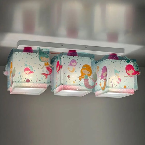 Παιδικό Φωτιστικό Οροφής Ango Mermaids 63443 image 1