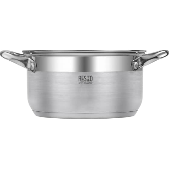 Κατσαρολάκι Ρηχό RESTO Casserole-92003 από Ανοξείδωτο Ατσάλι 20 cm 3.6 L Inox image 9