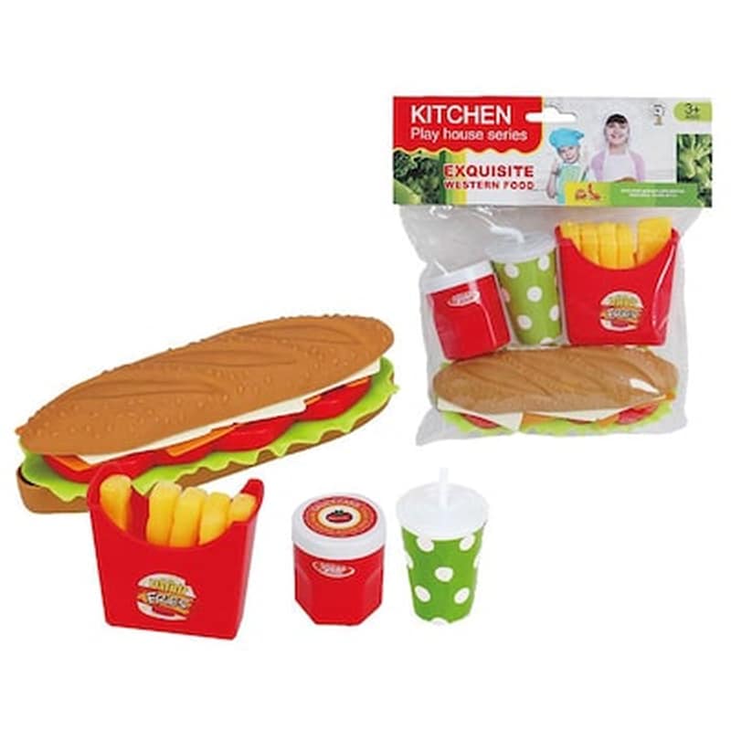Σετ Fast Food Σε Σακουλακι 19x20cm Toymarkt 971031