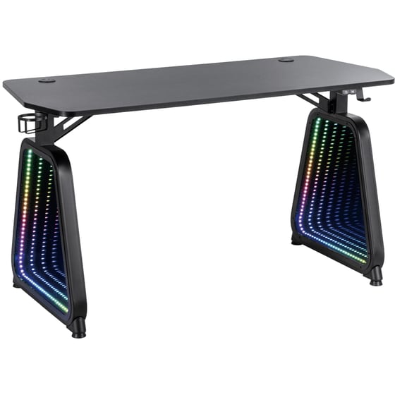 Γραφείο Gaming White Shark Medusa από Μοριοσανίδα 136x60x75 cm - Μαύρο image 0