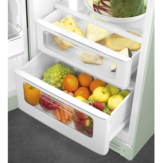 SMEG FAB30LPG5 294 Lt Φυστικί Δίπορτο Ψυγείο image 6