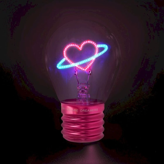 Διακοσμητικό Επιτραπέζιο Φωτιστικό Legami Bulb Fiction Λάμπα - Πλανήτης Καρδιά image 3