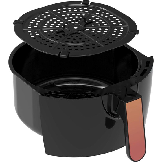 TURBOTRONIC TT-AF10D με Αποσπώμενο Κάδο 1200 W 3.5 L Μαύρο Φριτέζα Αέρος image 4