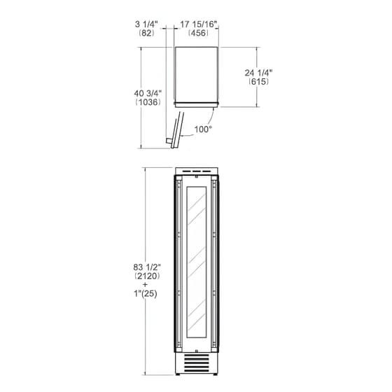 BERTAZZONI WC455BLP2T για 52 Μπουκάλια Λευκό Πλήρως Εντοιχιζόμενος Συντηρητής Κρασιών image 1