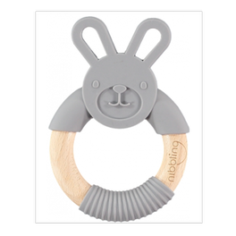Μασητικό-κρίκος Οδοντοφυίας Nibbling Bo Bunny Dark Grey Br74237
