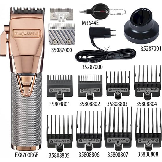 BABYLISS Pro FX8700RGE Κουρευτική Μηχανή Επαναφορτιζόμενη Ασημί image 2