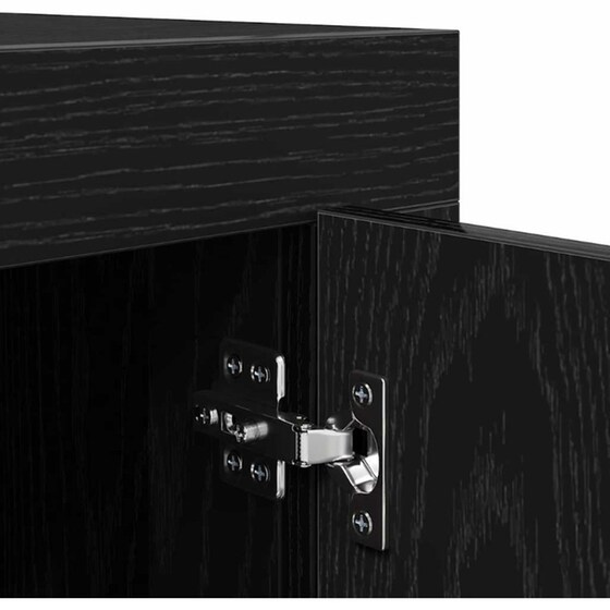 Έπιπλο Τηλεόρασης VidaXL 102 x 35 x 45 cm - Μαύρη Οξιά image 8