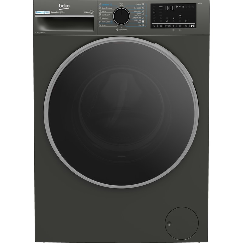 BEKO BEKO B3WFU48415MB2 ES 8 kg 1.400 Στροφές Ανθρακί Πλυντήριο Ρούχων