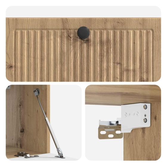 Επιτοίχιο Έπιπλο Τηλεόρασης VidaXL - Artisan Δρυς image 8