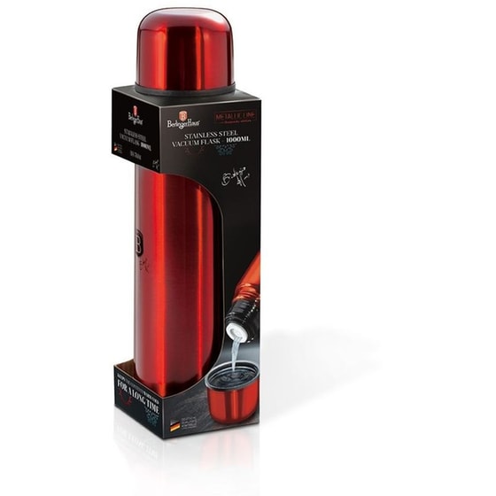 Μπουκάλι Θερμός Berlinger Haus Ανοξείδωτο Burgundy 1L image 1