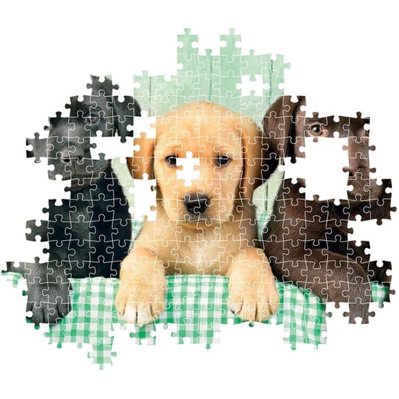 Παζλ Clementoni High Quality Collection Κουταβάκια Λαμπραντόρ - Compact Box (1000 Κομμάτια) image 2