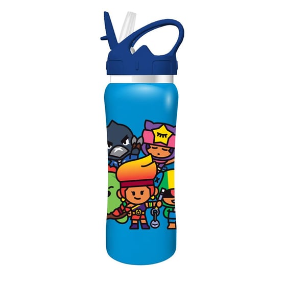 Παγούρι Πλαστικό με Καλαμάκι Brawl Stars 500 ml (2 Σχέδια) image 2