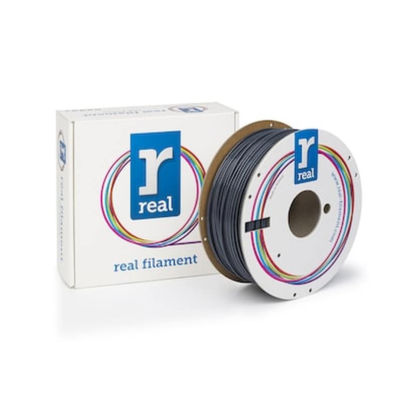 REAL FILAMENTS Real Pla 3d Printer Filament - Gray - Spool Of 1kg - 2.85mm (refplagray1000mm3)