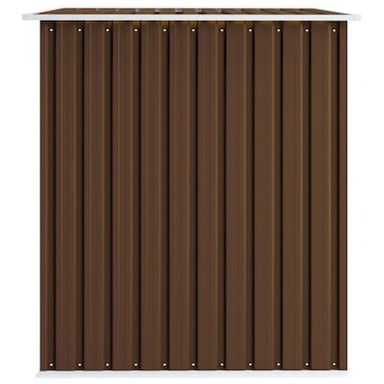 Vidaxl Αποθήκη Κήπου Καφέ 257 X 205 X 178 Εκ. Ατσάλινη image 5
