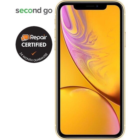 Μεταχειρισμένο Apple iPhone XR 128GB Yellow second go Certified by iRepair image 2