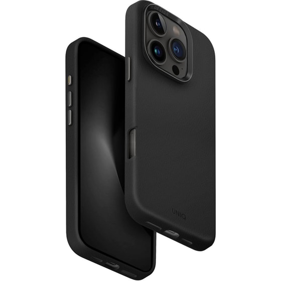 Θήκη Apple iPhone 16 Pro - Uniq Lyden Premium Leatherette Case - Black image 1