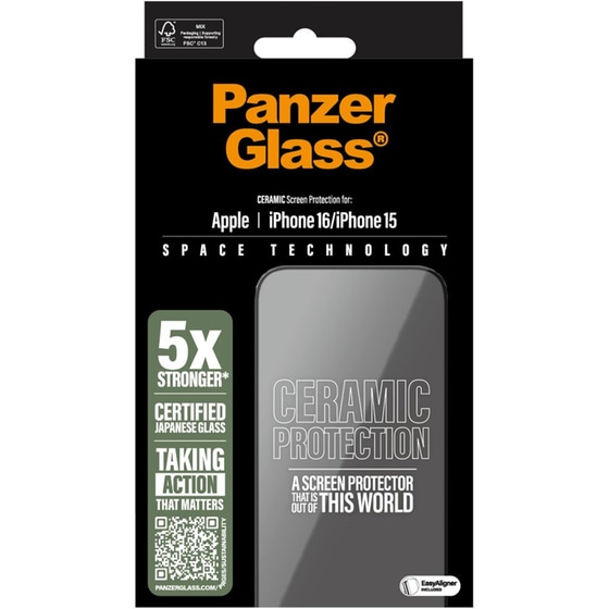 Προστατευτικό οθόνης Apple iPhone 16 - PanzerGlass Ceramic Screen Protection image 3