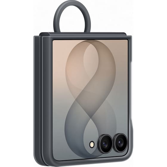 Θήκη Samsung Galaxy Z Flip8 - Samsung Silicone Ring Magnet Case - Black image 2