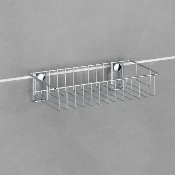 Ράφι Μπάνιου Wenko Μεταλλικό 24x14x6.5cm - Ασημί image 2