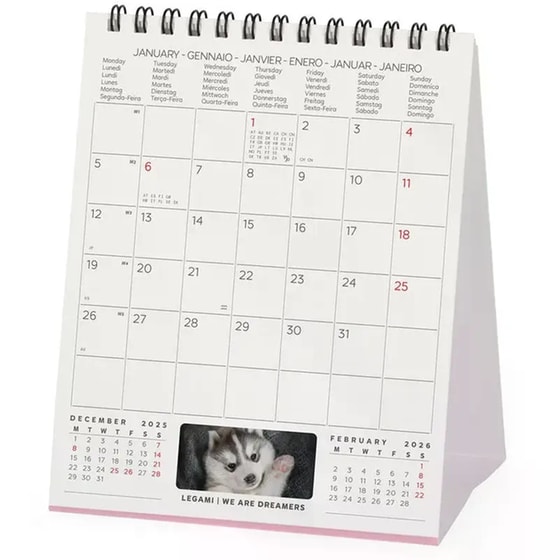 Ημερολόγιο Γραφείου Legami 2026 Puppies image 1