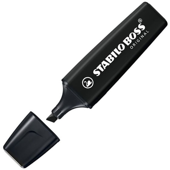 Μαρκαδόρος Υπογράμμισης Stabilo Boss 70/46 Black 2.0 mm image 0