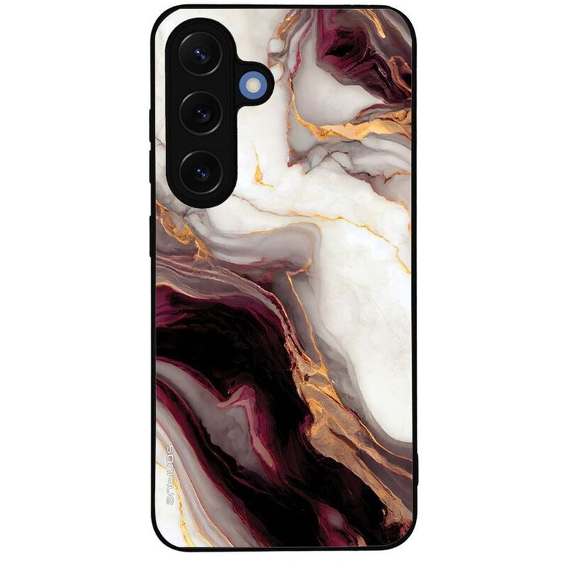 Θήκη Samsung Galaxy S25 - Sonique Marble Series - Μπορντό