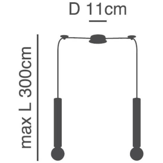 Φωτιστικό Οροφής Δίφωτο Homelighting Adept Tube 77-8661 Μεταλλικό - Ασημί image 1
