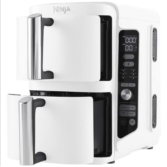 NINJA SL400 WTE με Διπλό Αποσπώμενο Κάδο 2470 W 9.5 L Λευκή Φριτέζα Αέρος image 2