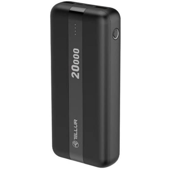 Powerbank Tellur PBC203 20.000mAh - Μαύρο image 0