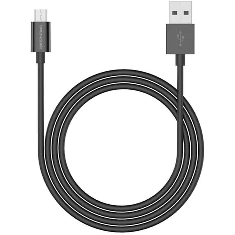 Καλώδιο δεδομένων Riversong Lotus‑08 USB-A 1.2 m - Μαύρο