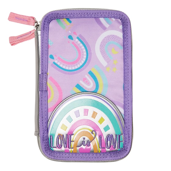 Κασετίνα Παραλληλόγραμμη Coolbee Γεμάτη Rainbow image 2