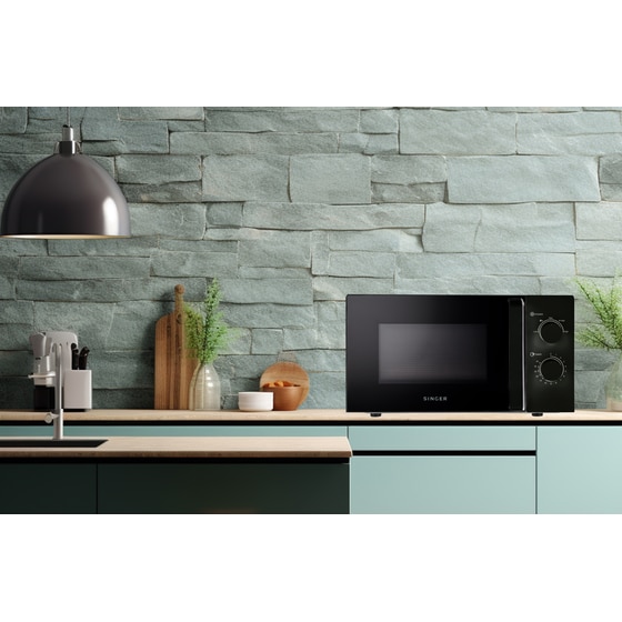 SINGER MW 20BL P70 BL 20 Lt Μαύρο Φούρνος Μικροκυμάτων image 7
