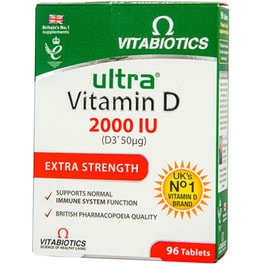 Vitabiotics Ultra Vitamin D3 2000IU (50μg) - 96 ταμπλέτες