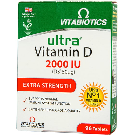 Vitabiotics Ultra Vitamin D3 2000IU (50μg) - 96 ταμπλέτες image 0