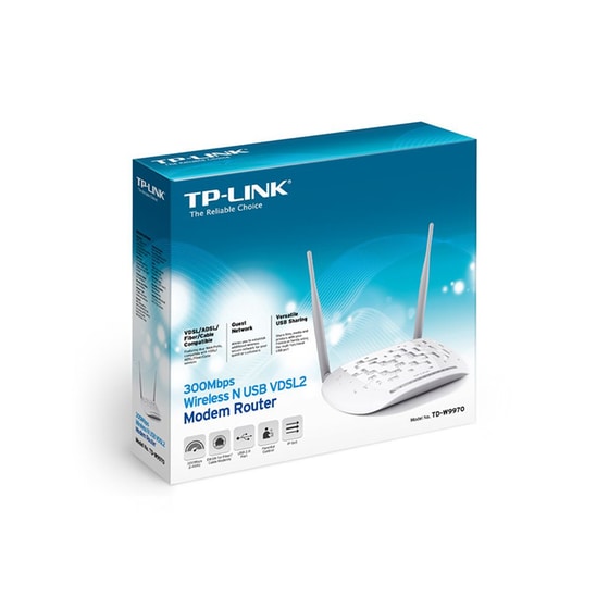TP-Link TD-W9970 V4 DSL Modem & Router Wi-Fi 4 Single Band (2.4GHz) με υποδοχή USB 2.0, Ethernet, DSL image 4