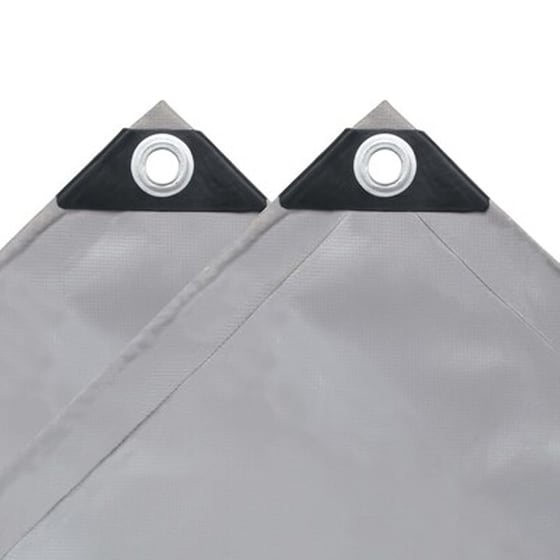 Vidaxl Μουσαμάς 650 Γρ./μ.² Γκρι 3 X 4 Μ. image 4