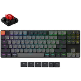 Keychron K1 V6 QMK K1X-B1 Ασύρματο Gaming Μηχανικό Πληκτρολόγιο Tenkeyless με Keychron Red διακόπτες και RGB φωτισμό (Αγγλικό US) Κόκκινο